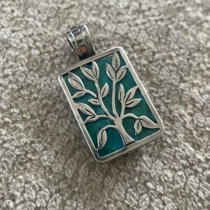 Silpada Sterling Silver Tree of Life Pendant with Inserts